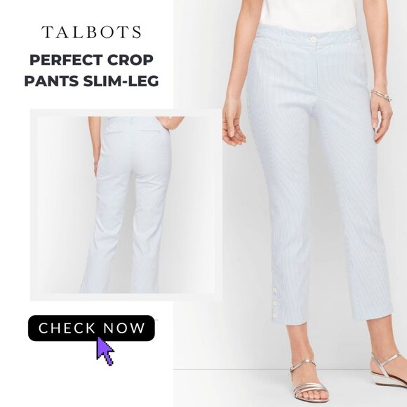 ✨ TALBOTS | Perfect crop pants slim-leg - Picture 1 of 7